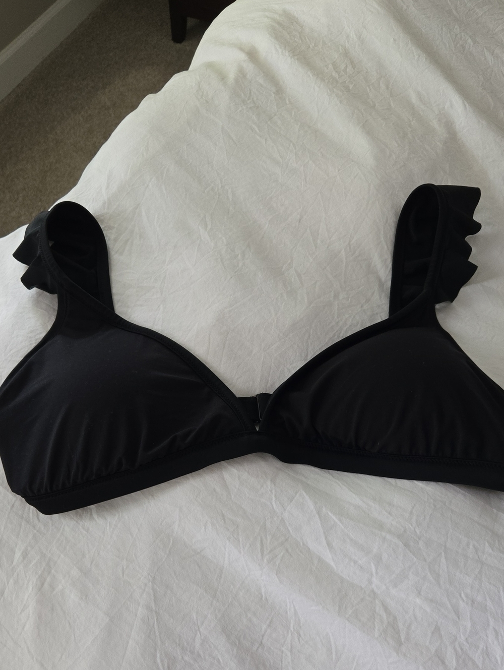 Black Women's Adjustable Swim Top
